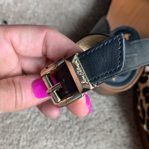 Sam Edelman calf hair leopard clog platform sandals - Picture 8 of 13